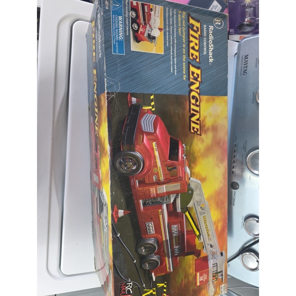 Sealed never been open vintage radio shack fire engine big red Fire Truck RC